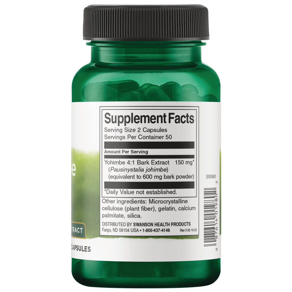SW980 | Back label with supplement facts and serving information - Thumbnail