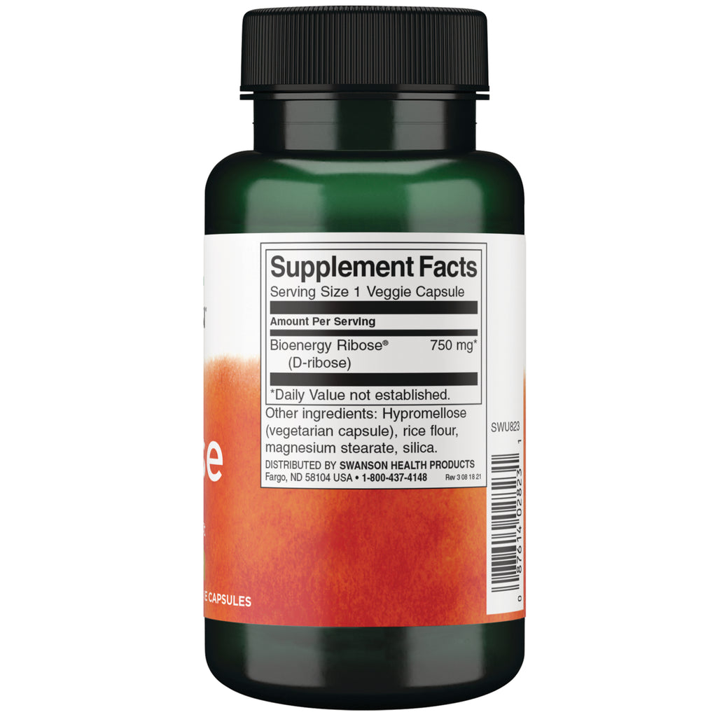 SWU823 | Back label with supplement facts and serving information - Thumbnail
