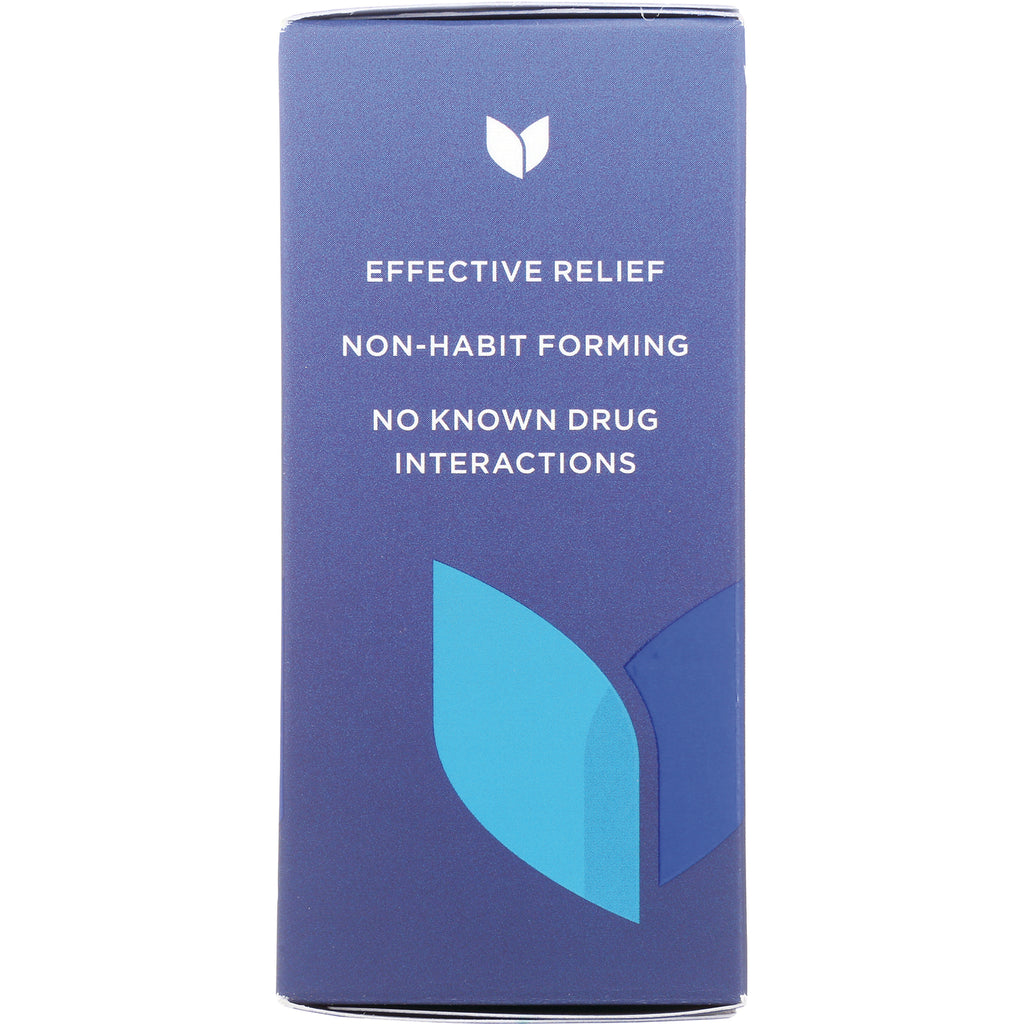 HY261 | Back of blue product box with leaf logo and text EFFECTIVE RELIEF; NON-HABIT FORMING; NO KNOWN DRUG INTERACTIONS - Thumbnail