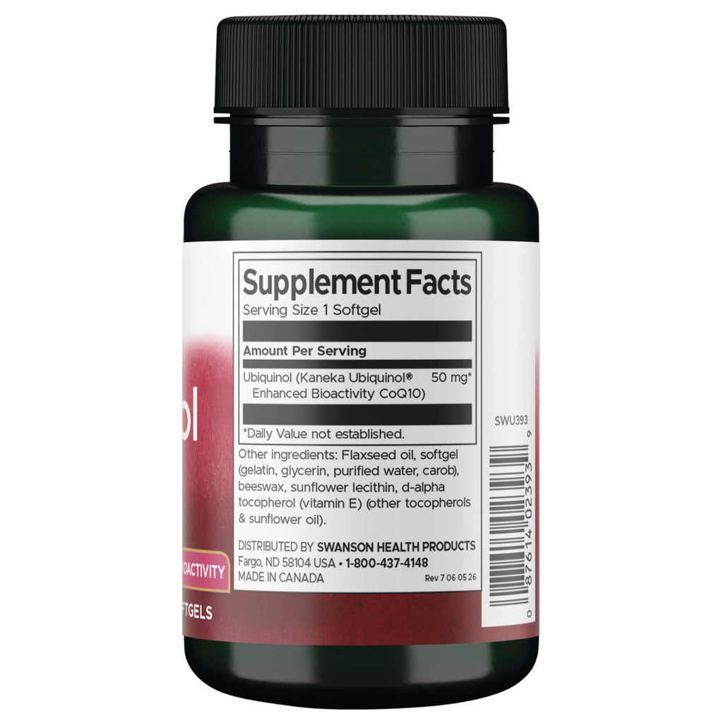SWU393 | Back label with Supplement Facts - Thumbnail