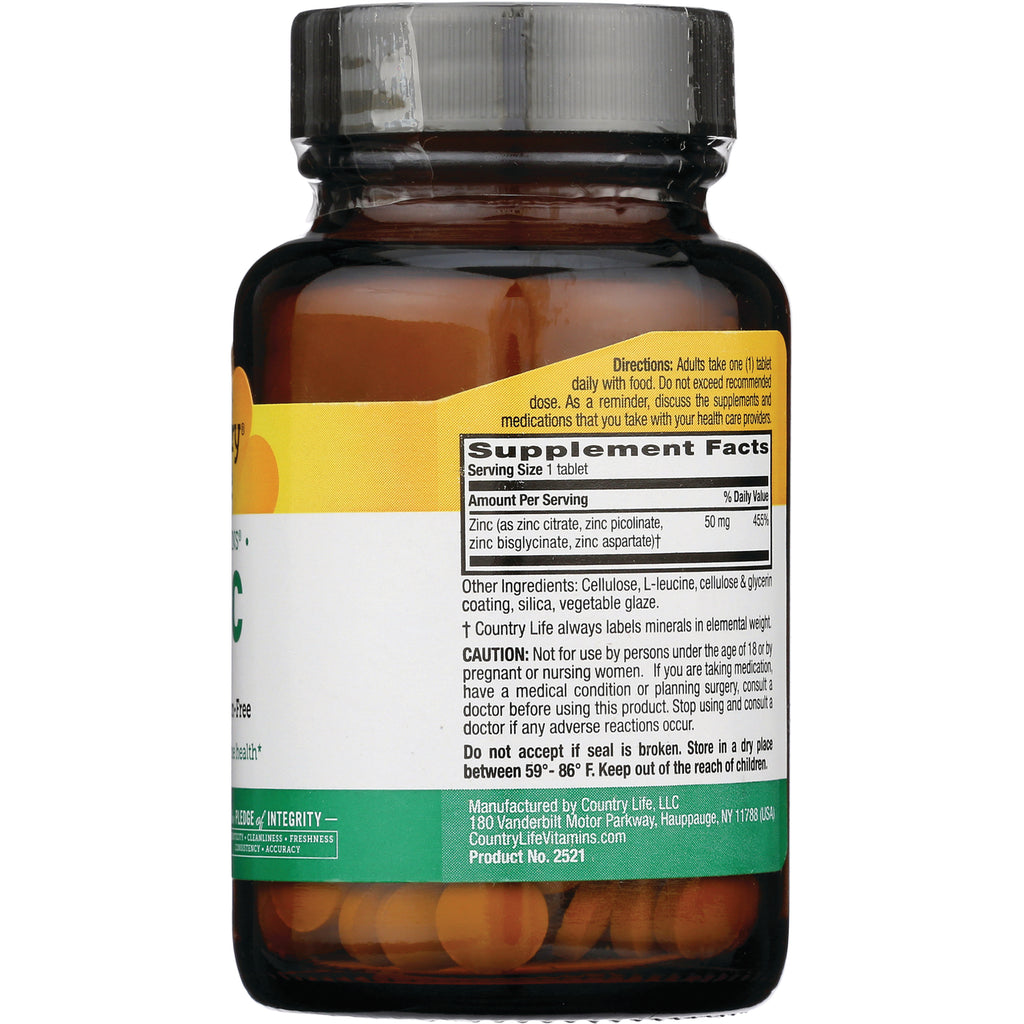 CRL448 | Back of amber supplement bottle showing Supplement Facts panel, ingredients, cautions and product info - Thumbnail