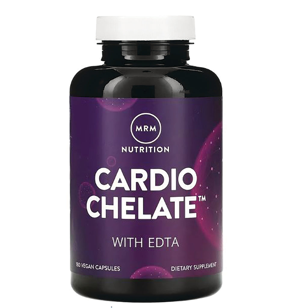 MRM053 | MRM Nutrition Cardio Chelate dietary supplement bottle with EDTA on purple label, white cap - Thumbnail