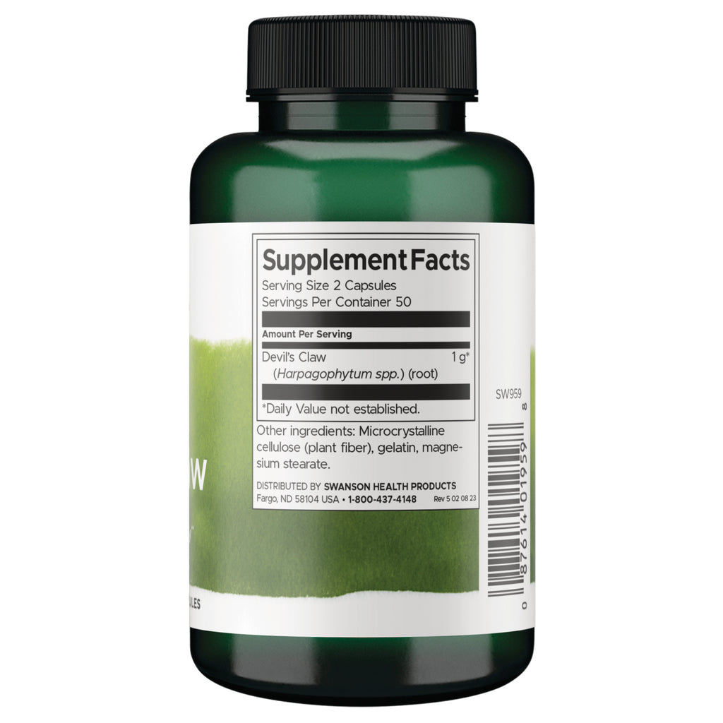 SW959 | Back label with Supplement Facts - Thumbnail