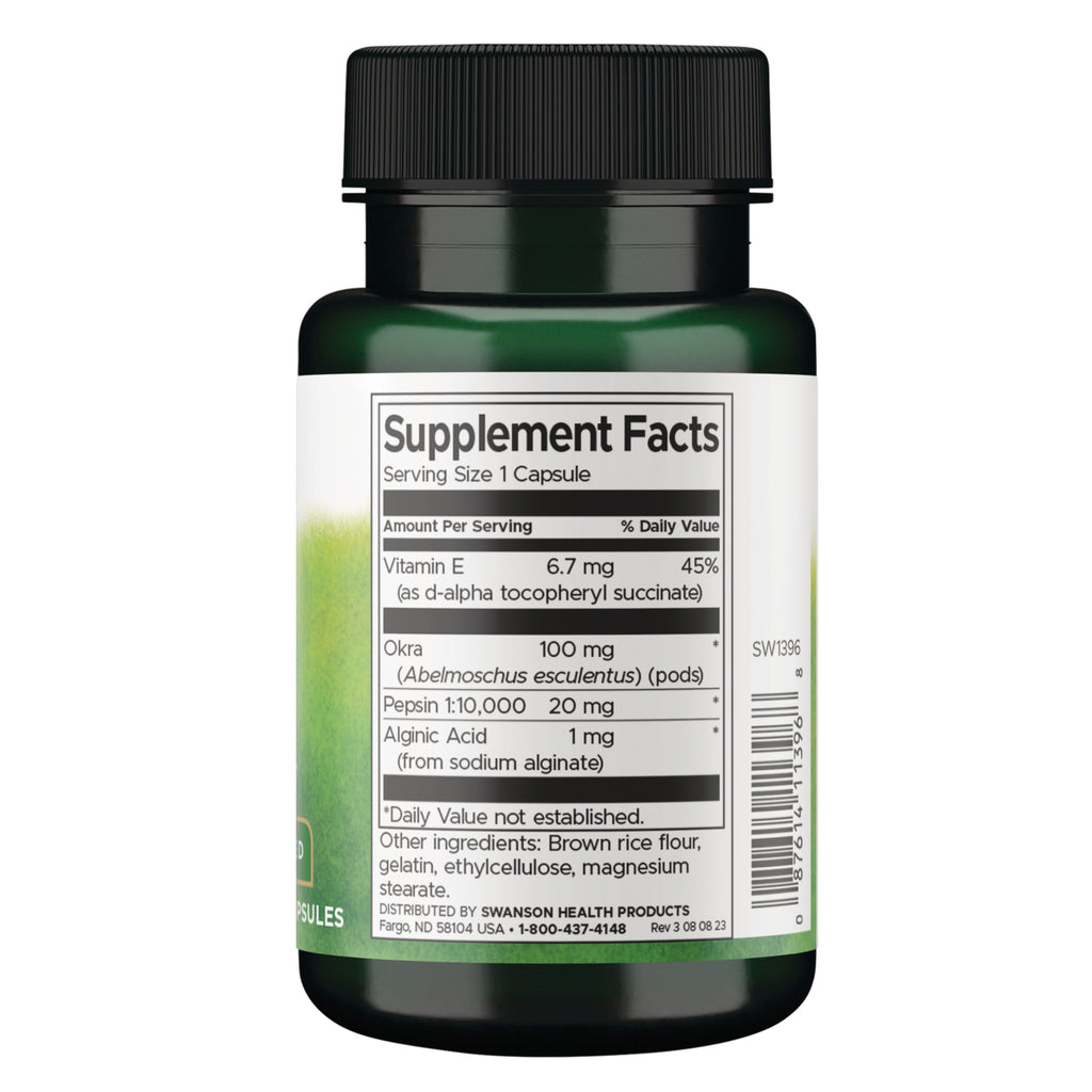 SW1396 | Back label with Supplement Facts - Thumbnail