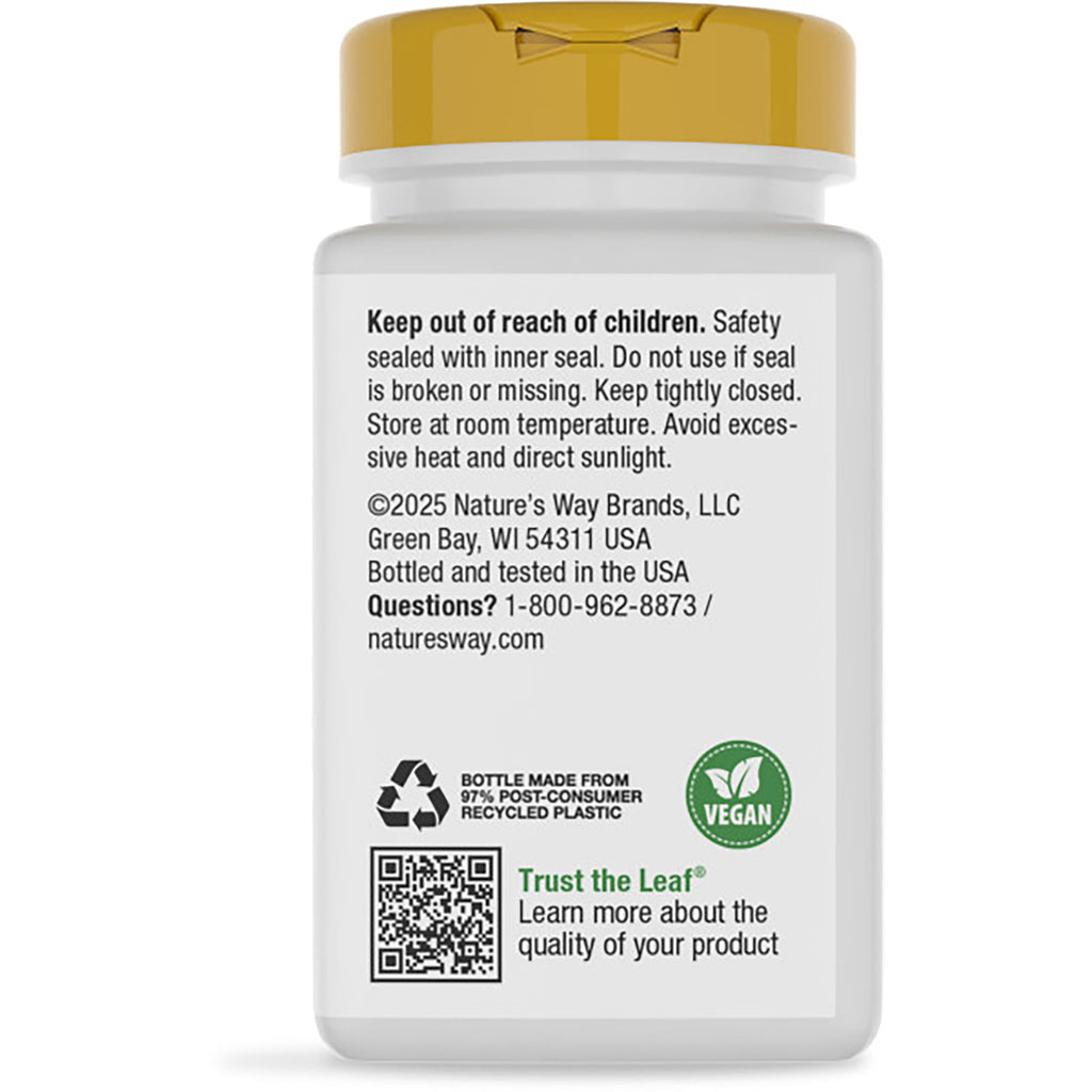 ET391 | Back label of supplement bottle reading Support for Stressful Times with product claims, gluten free text and barcode - Thumbnail
