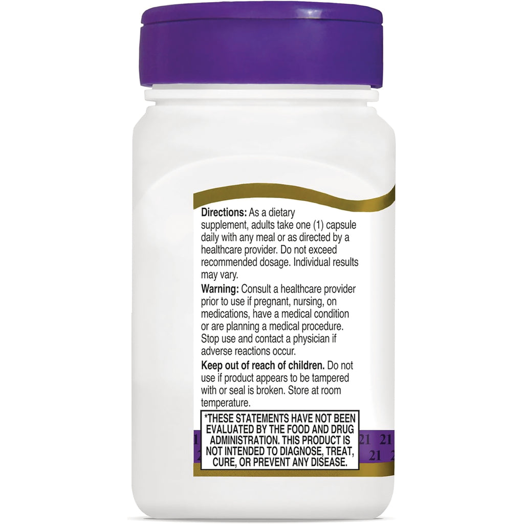 CNT286 | Back label of white supplement bottle showing directions, warning, keep out of reach of children, and FDA disclaimer - Thumbnail