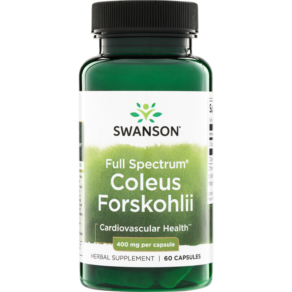 SW1428 | Swanson Full Spectrum Coleus Forskohlii, 400 mg per capsule, 60 capsules - Thumbnail