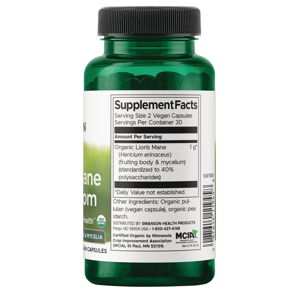 SW1945 | Back label with supplement facts and serving information - Thumbnail