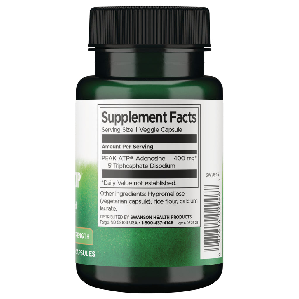 SWU946 | Back label with supplement facts and serving information - Thumbnail