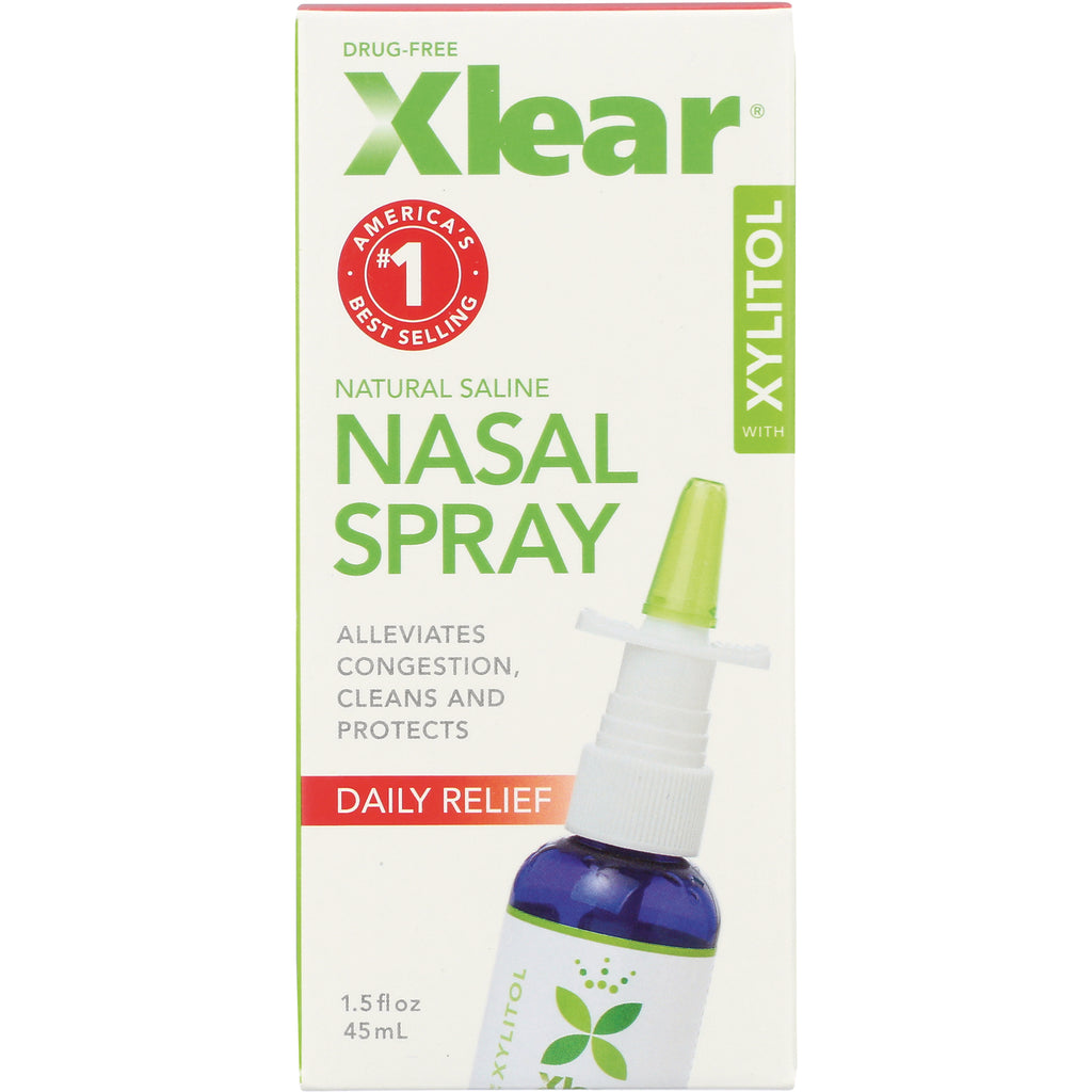XL001 | Xlear Natural Saline Nasal Spray with Xylitol box, Daily Relief, 1.5 fl oz - Thumbnail