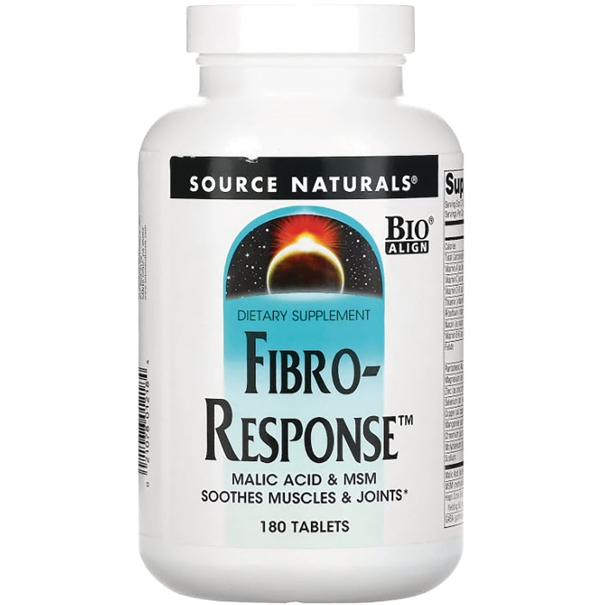 SN674 | Source Naturals Fibro-Response dietary supplement, Malic Acid & MSM, 180 tablets