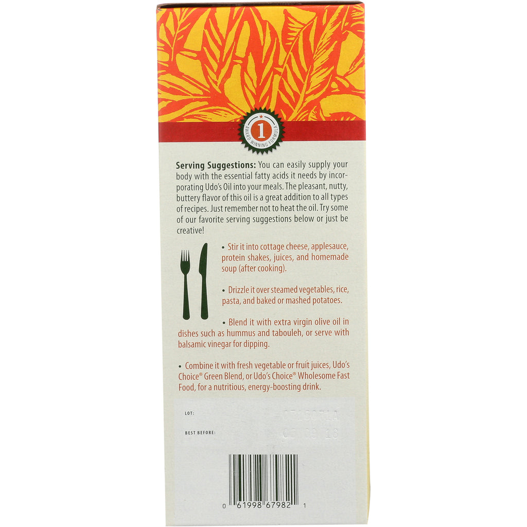 FL029 | Serving Suggestions and usage tips with utensils icon and barcode on product packaging - Thumbnail