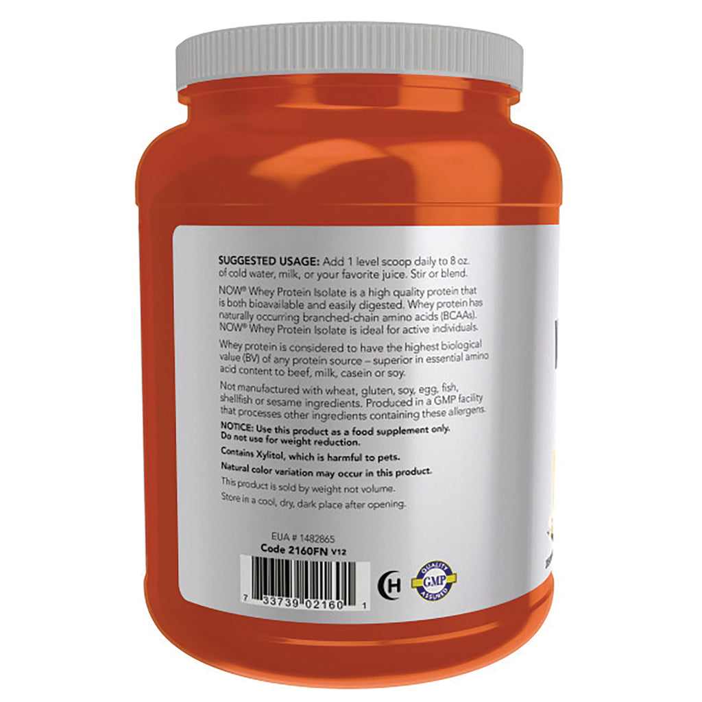 NWF1018 | Back label of orange supplement jar showing usage instructions, barcode and certification seals - Thumbnail