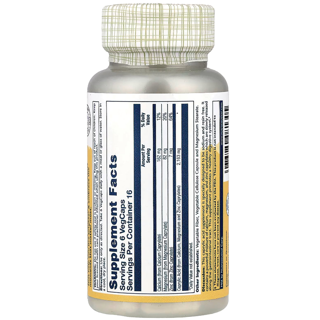 SLR313 | Back label with Supplement Facts panel, serving size 6 VegCaps, servings per container 16 - Thumbnail
