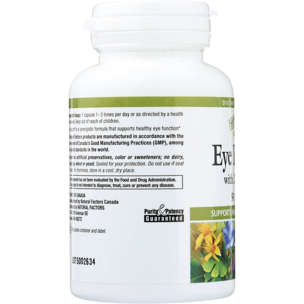 NFC131 | back label of white supplement bottle showing ingredient text, Purity & Potency Guaranteed logo and floral graphic - Thumbnail
