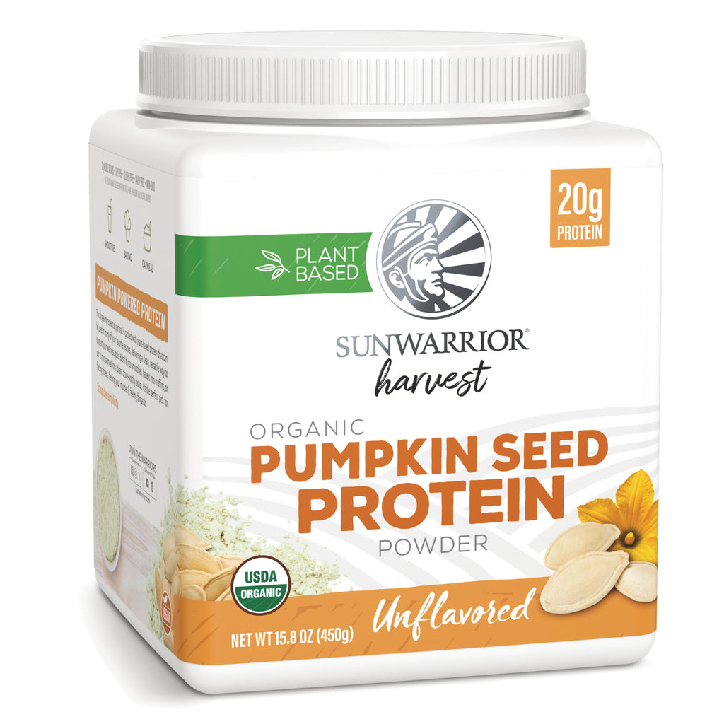 SNW069 | Sunwarrior Harvest Organic Pumpkin Seed Protein Powder, Unflavored, 20 g protein, plant-based, USDA Organic - Thumbnail