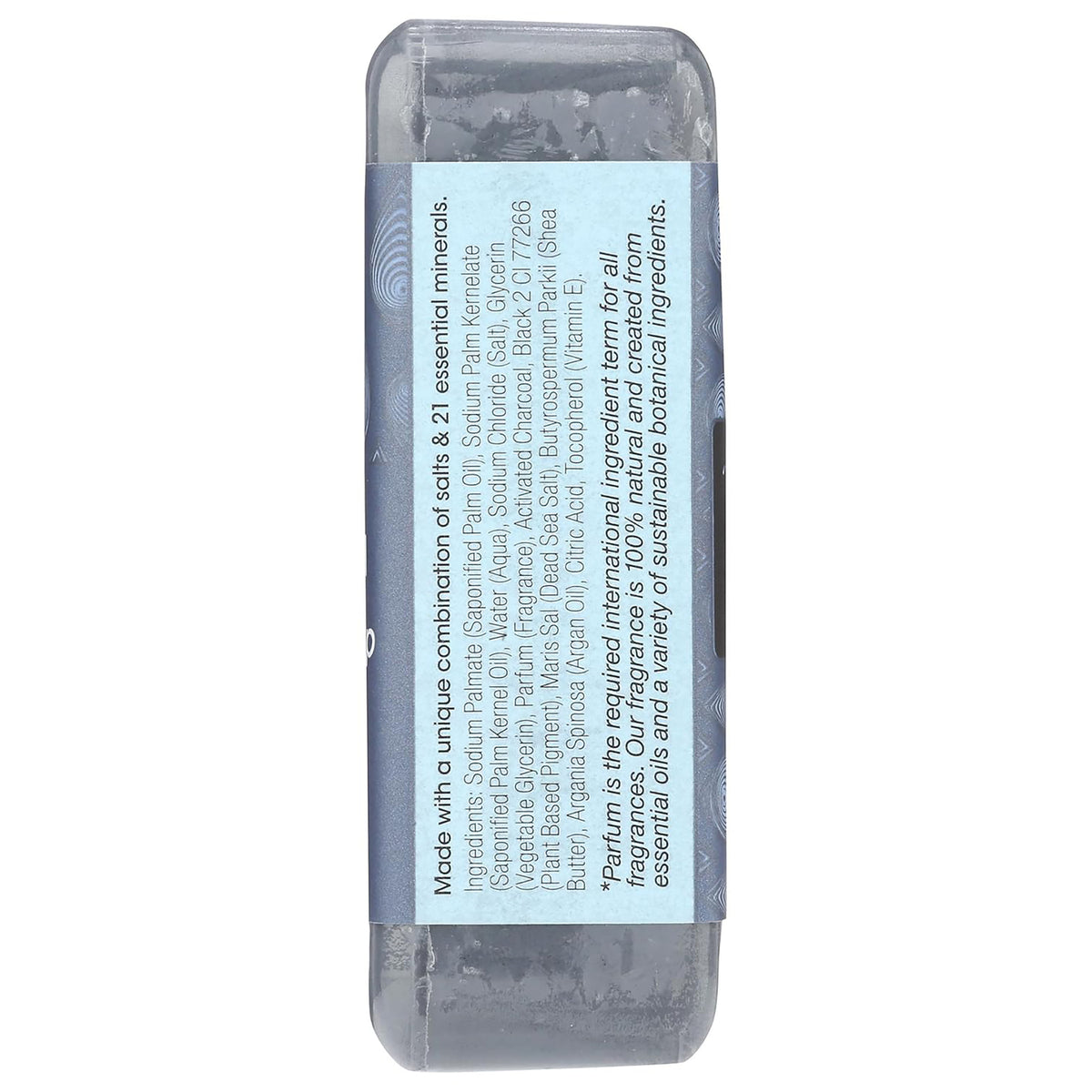 OWN029 | Back label of a soap bar listing ingredients and fragrance information