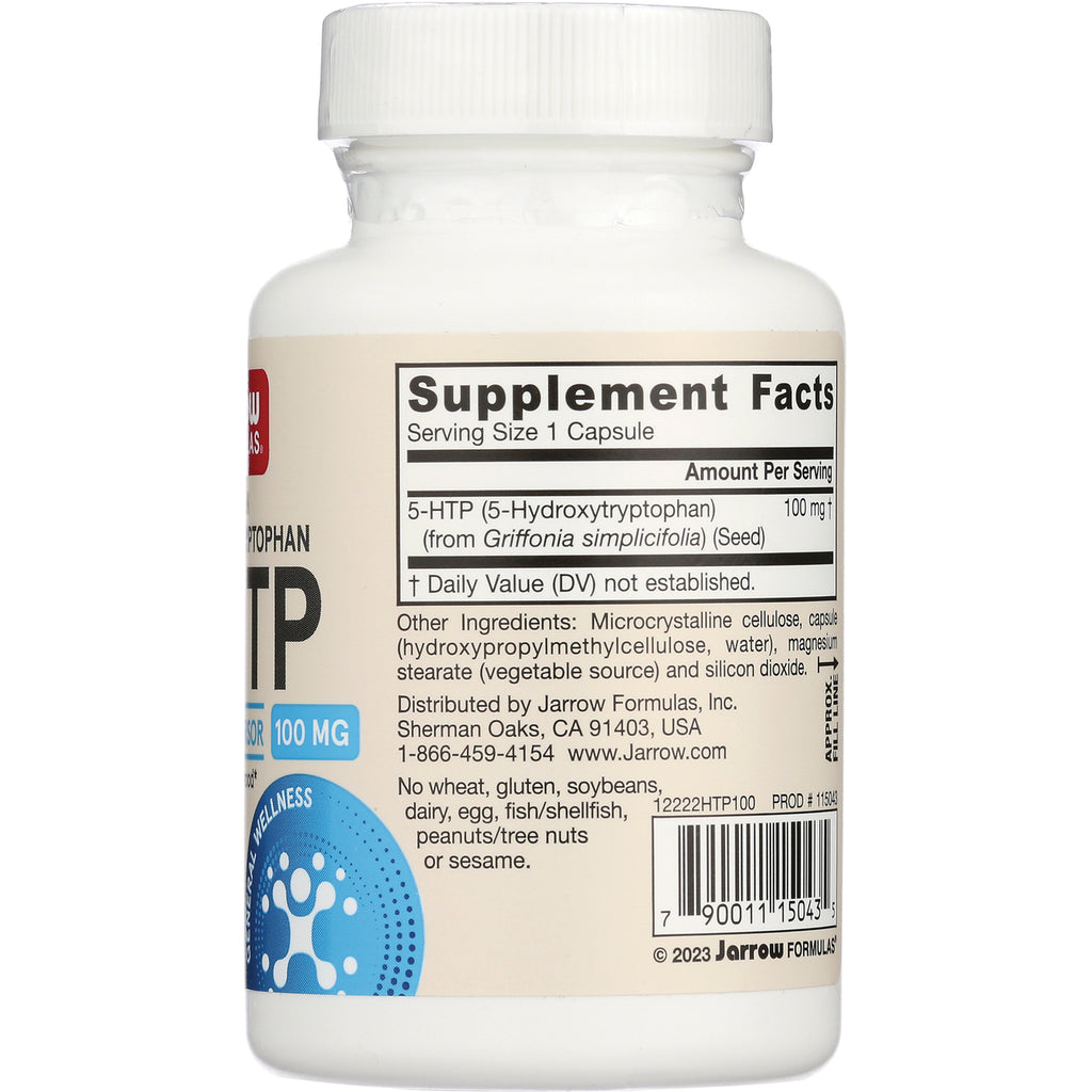 JR001 | Back label of white supplement bottle showing Supplement Facts serving size 1 capsule ingredient list and barcode - Thumbnail
