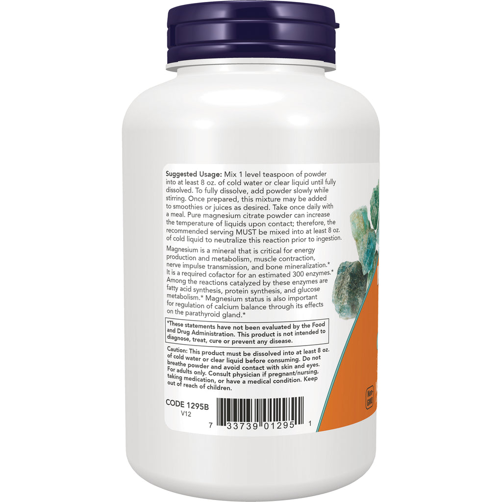 NWF620 | back of white supplement bottle showing suggested usage, caution text, and barcode - Thumbnail