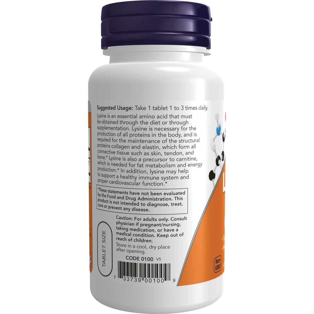 NWF832 | Back of white supplement bottle showing suggested usage text, caution box, barcode, and purple cap - Thumbnail