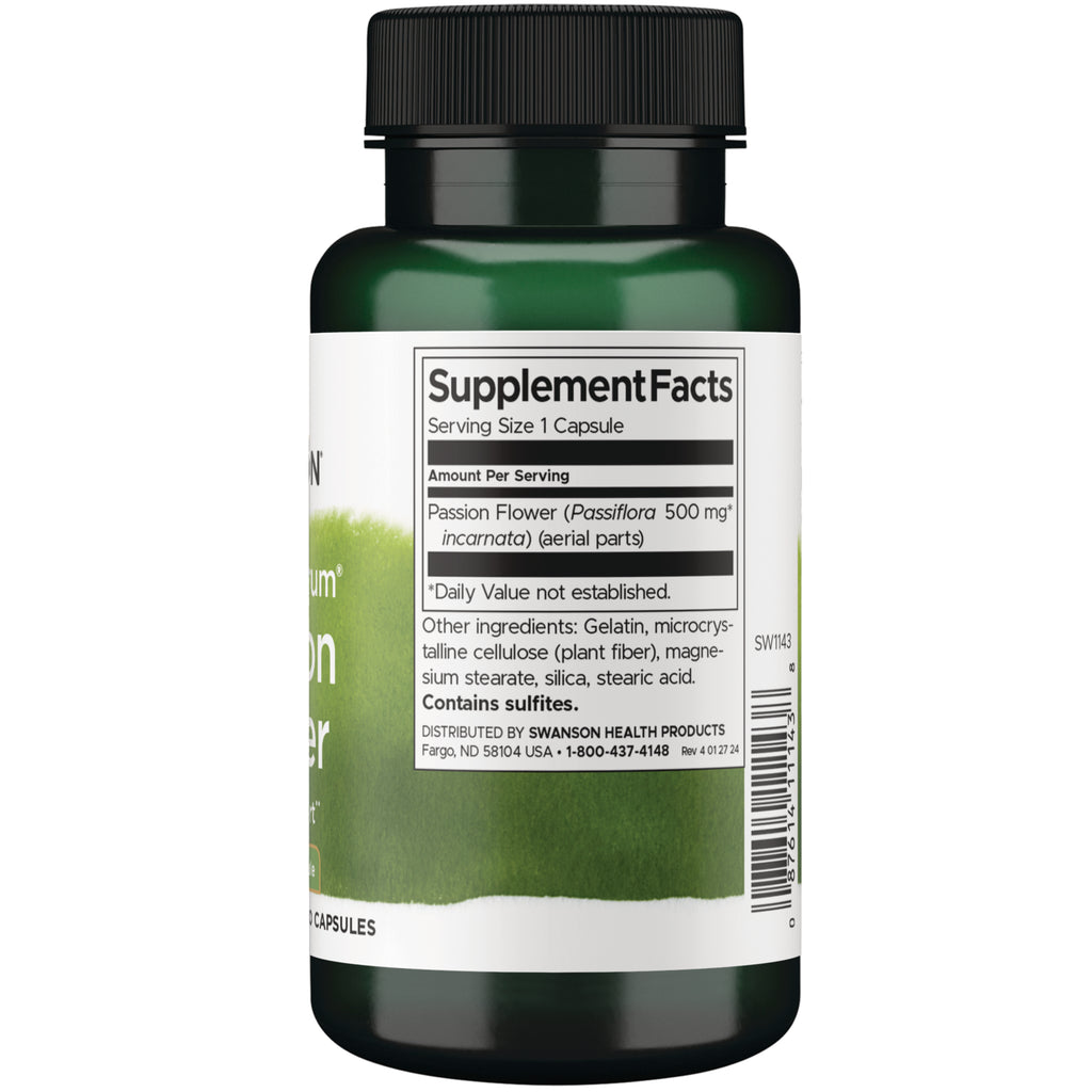 SW1143 | Back label with supplement facts and serving information - Thumbnail