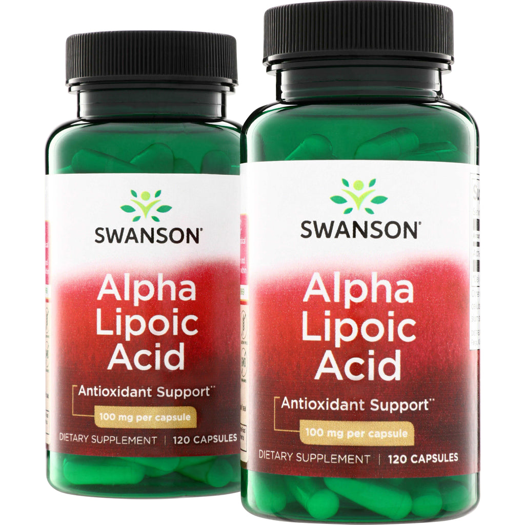 SW1080 | Swanson Alpha Lipoic Acid, Antioxidant Support, 100 mg per capsule, 120 capsules - Thumbnail
