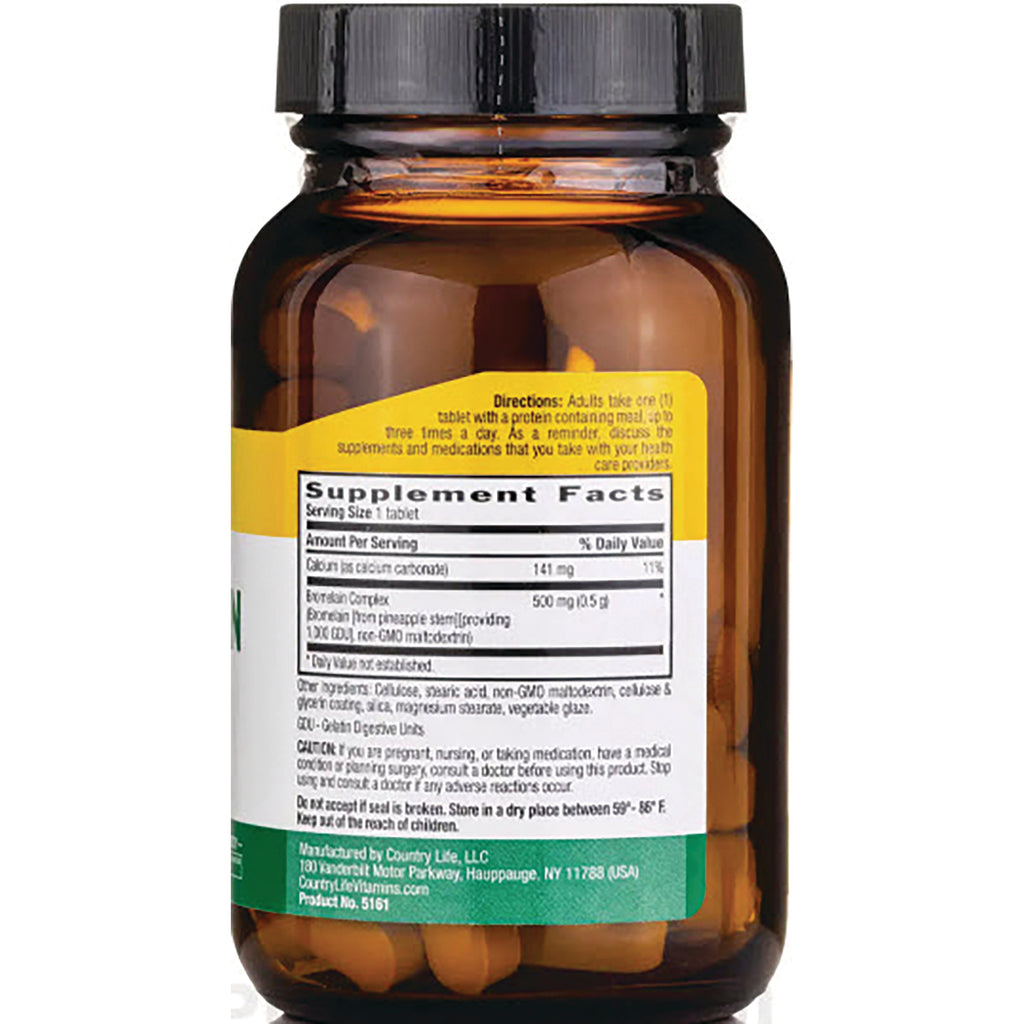 CRL282 | Back of amber supplement bottle showing Supplement Facts label and tablets inside - Thumbnail