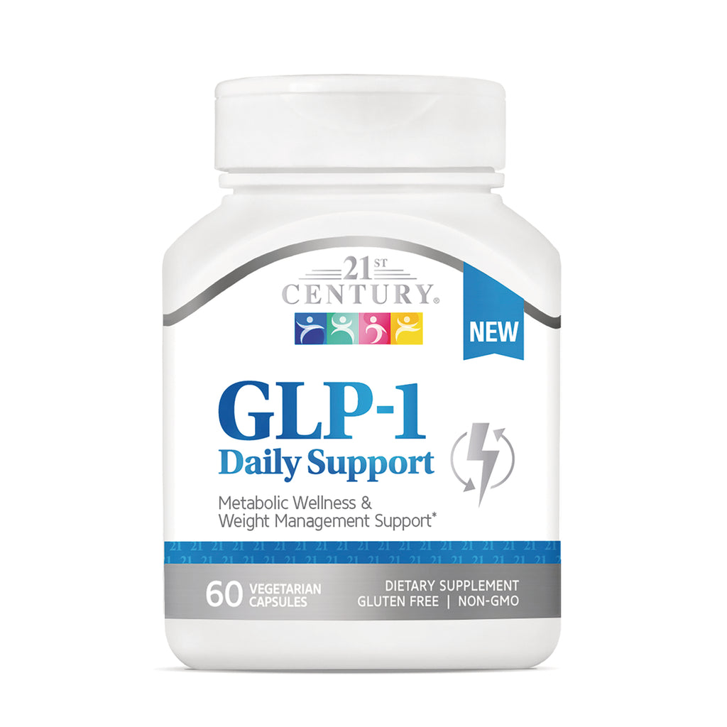 CNT295 | 21st Century GLP-1 Daily Support bottle front, 60 vegetarian capsules, dietary supplement, gluten free non-GMO - Thumbnail