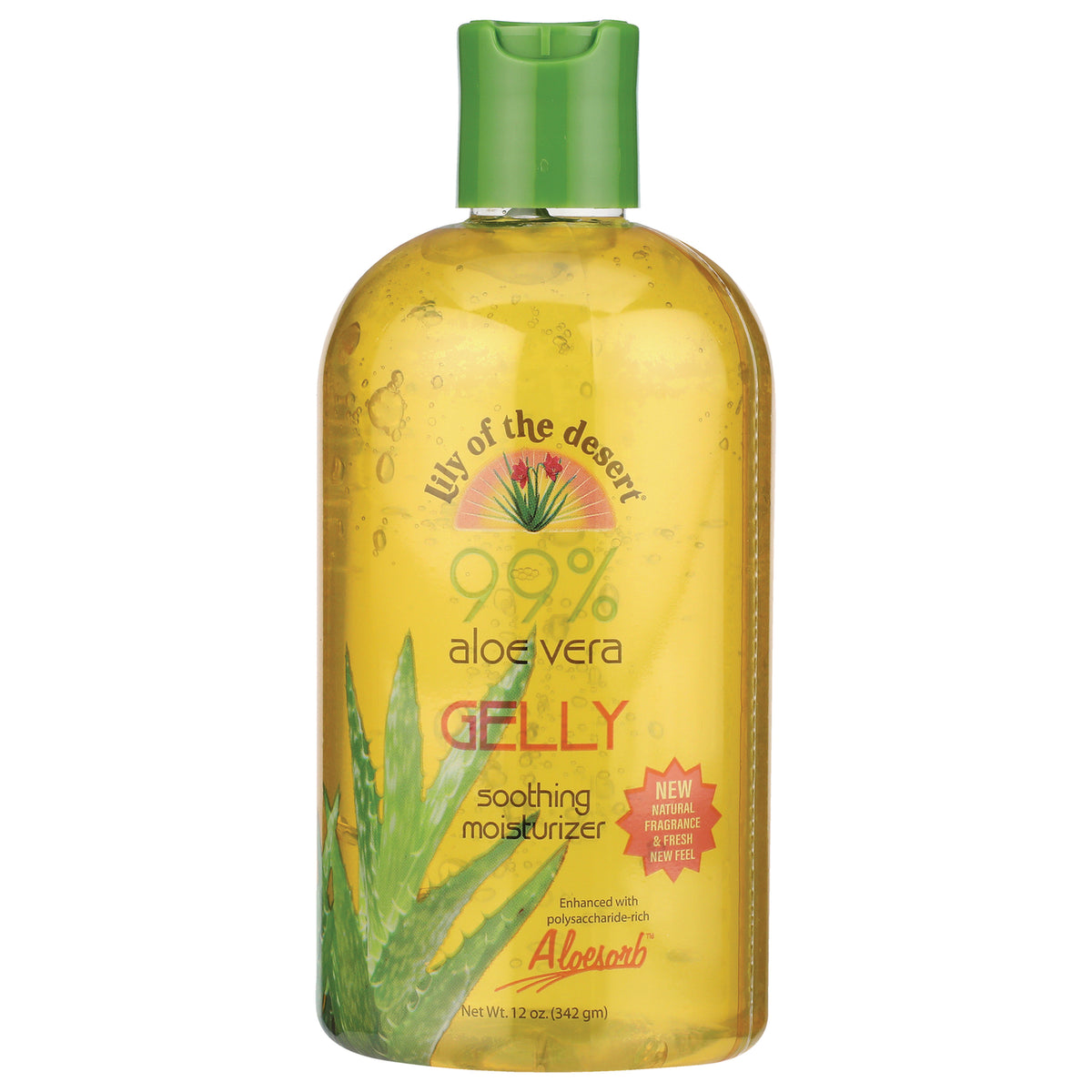 LIL030 | Lily of the Desert 99% aloe vera GELLY soothing moisturizer bottle with green cap