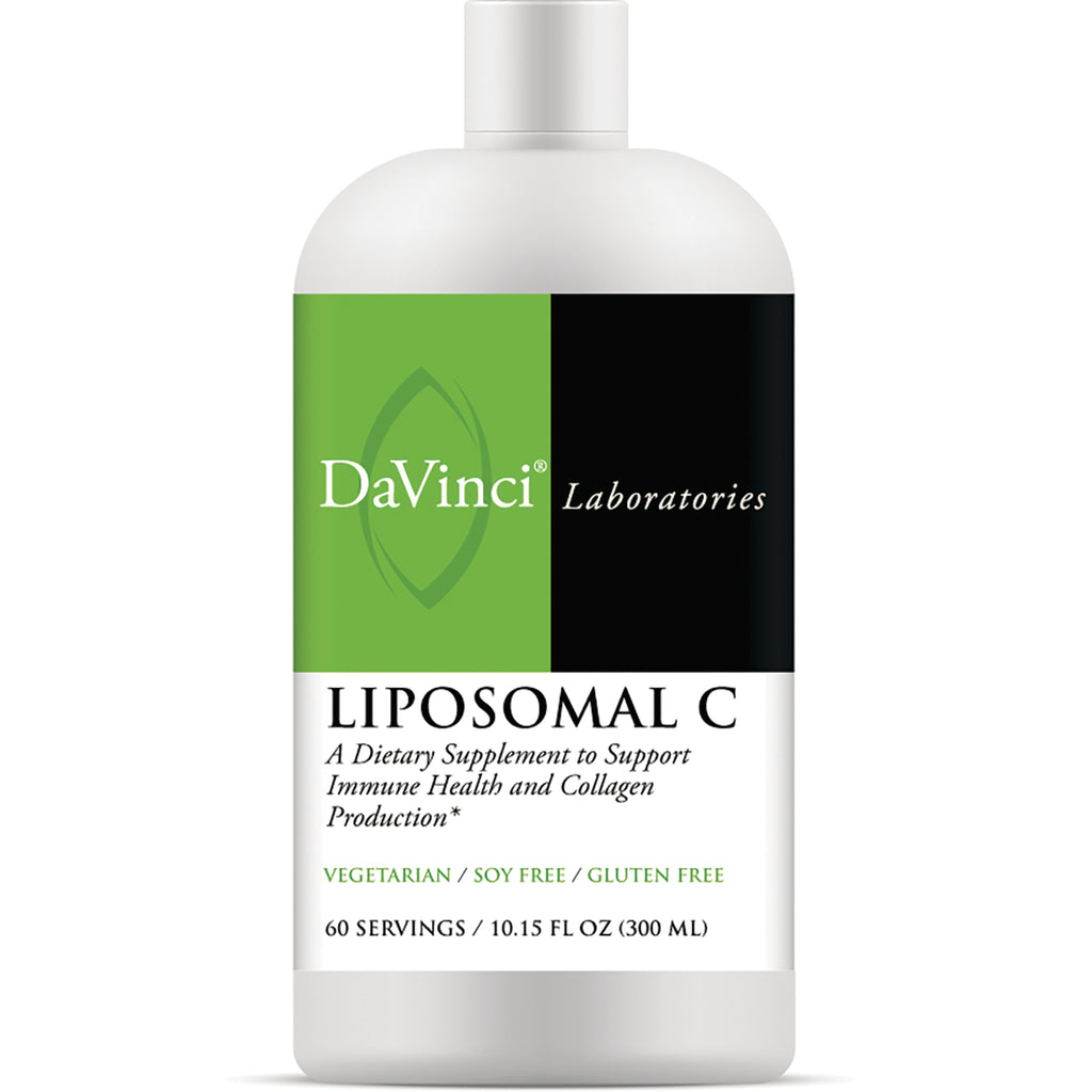 DVL009 | DaVinci Laboratories Liposomal C supplement bottle, 10.15 fl oz, 60 servings, vegetarian soy free gluten free - Thumbnail