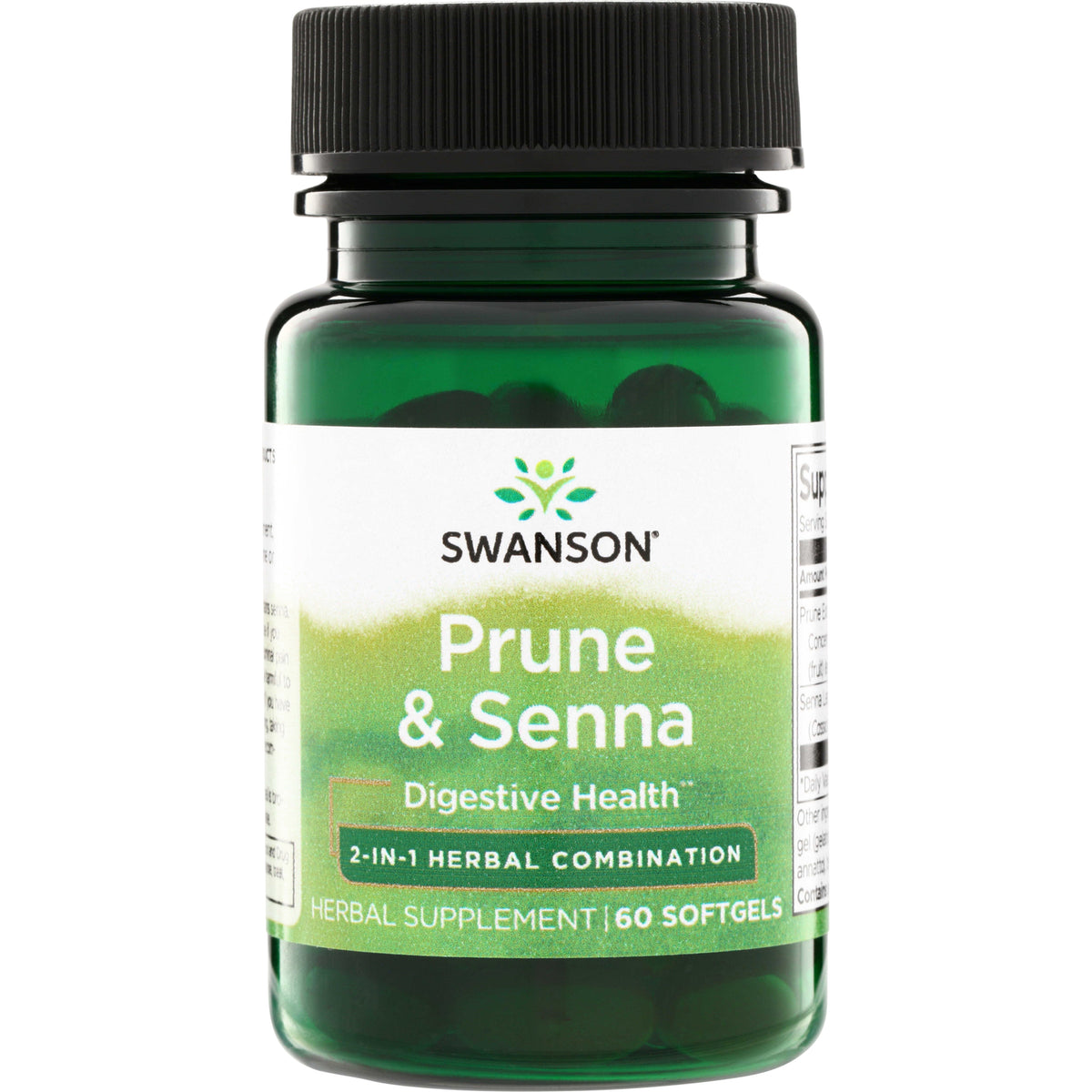 SWH219 | Swanson Prune & Senna Digestive Health, 60 softgels