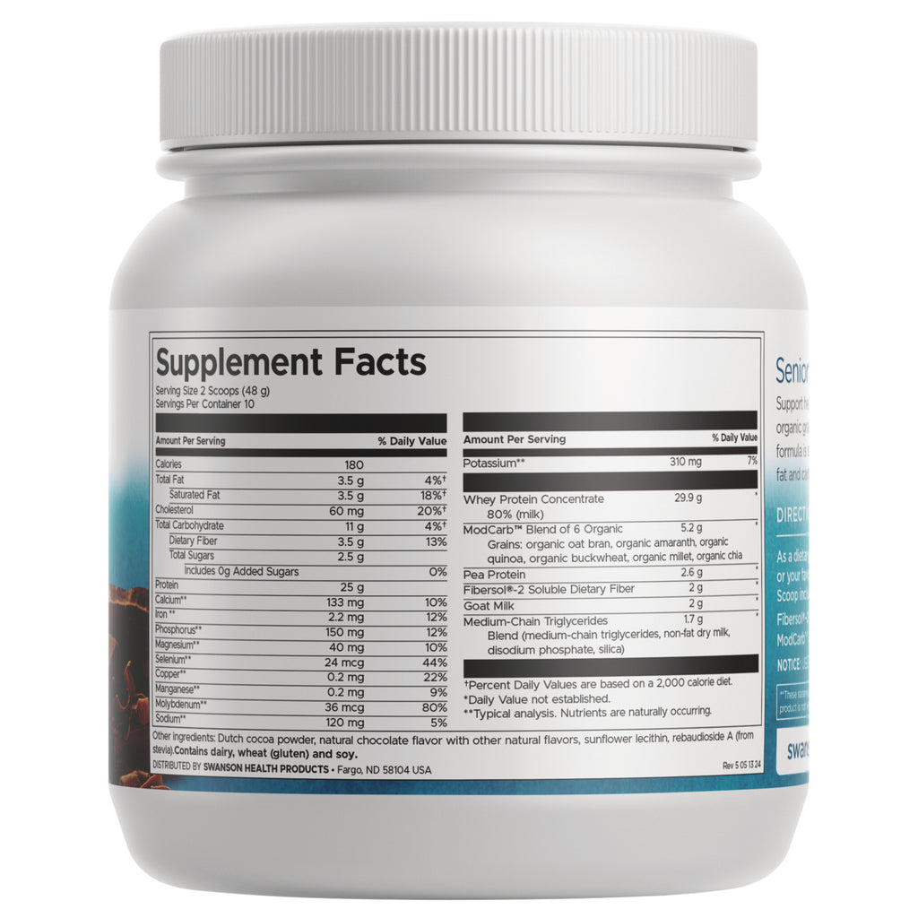 SWU1015 | Back label with ingredients and serving information - Thumbnail