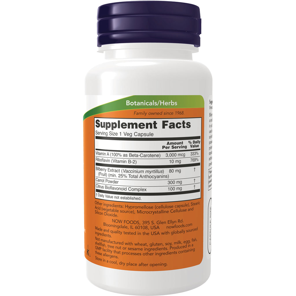 NWF289 | Back of white supplement bottle showing Supplement Facts panel and ingredient list - Thumbnail