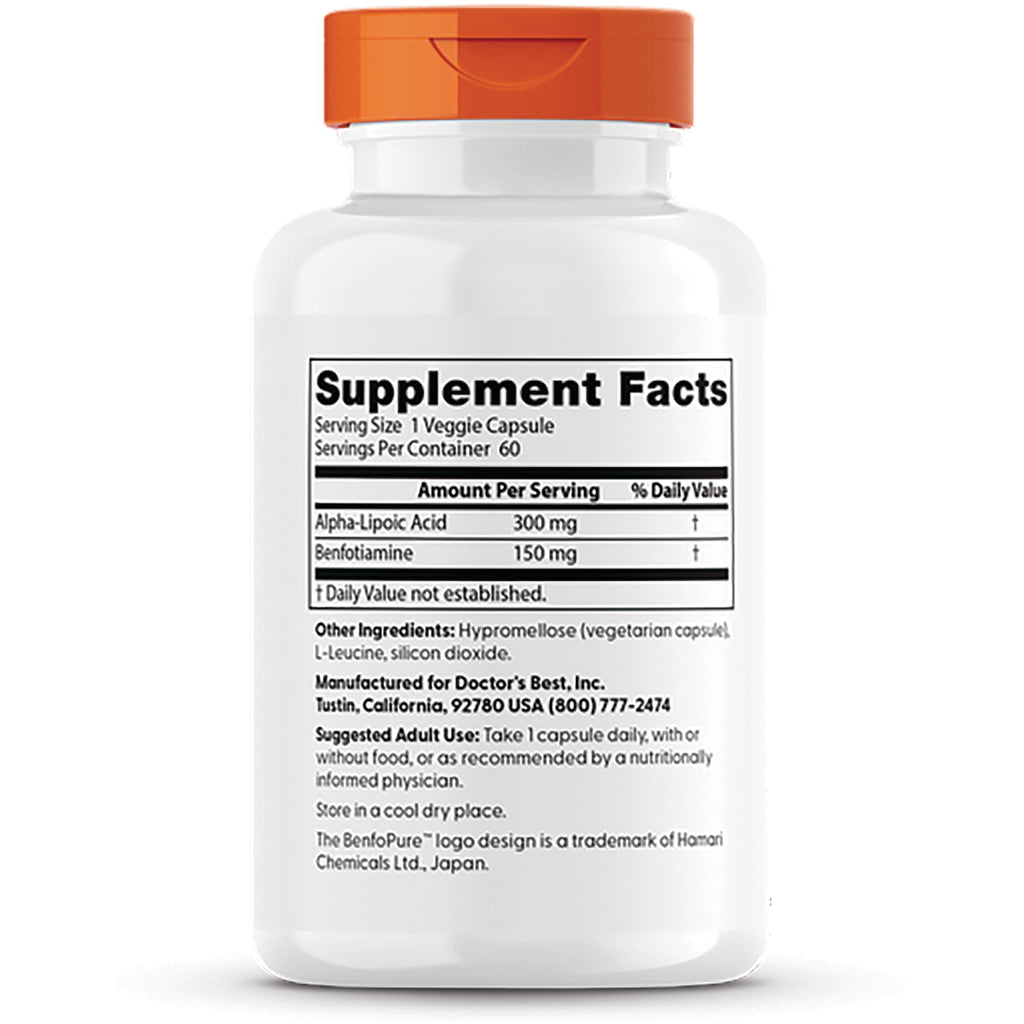 DB186 | back of white supplement bottle showing Supplement Facts panel and ingredient text - Thumbnail