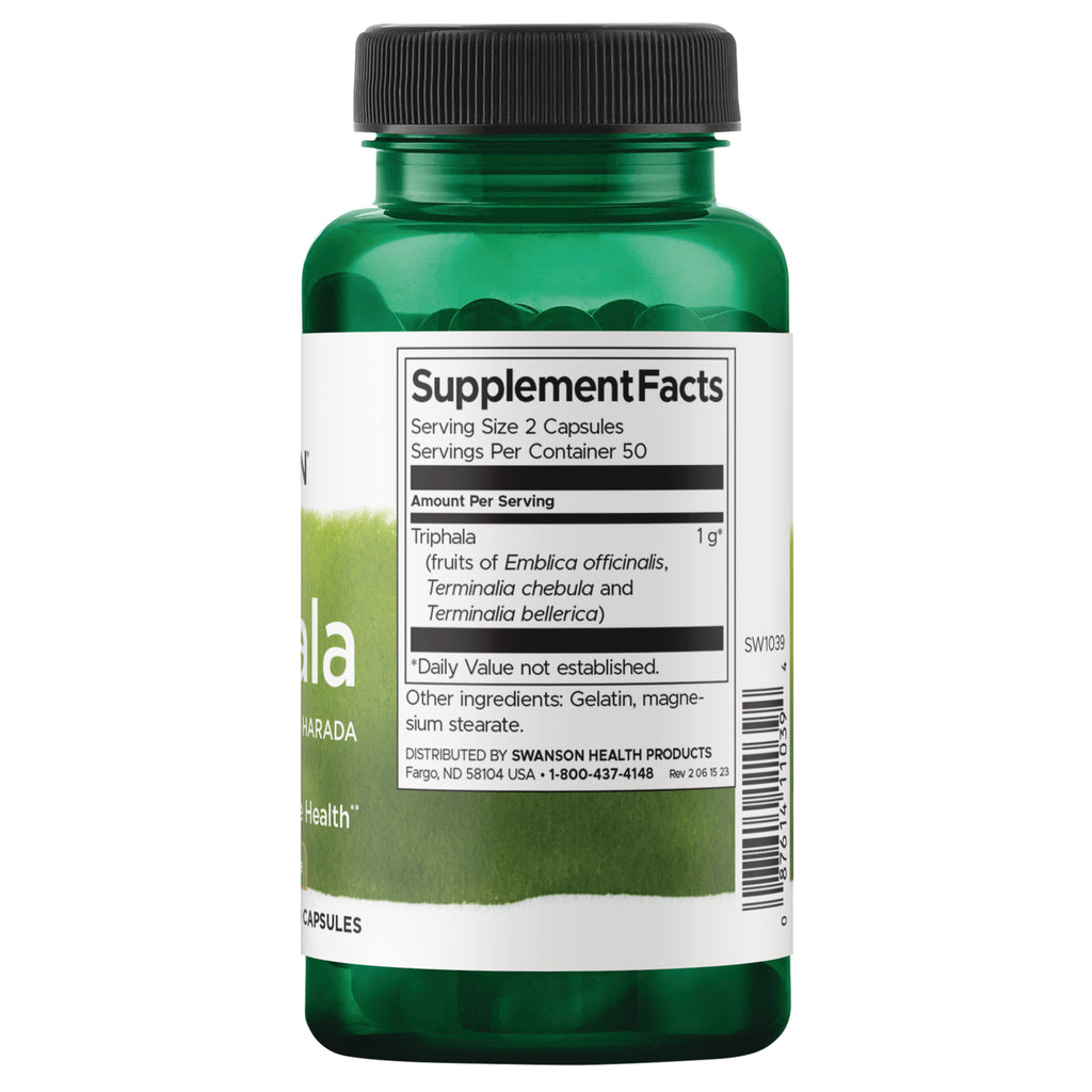 SW1039 |Back label with supplement facts and serving information - Thumbnail