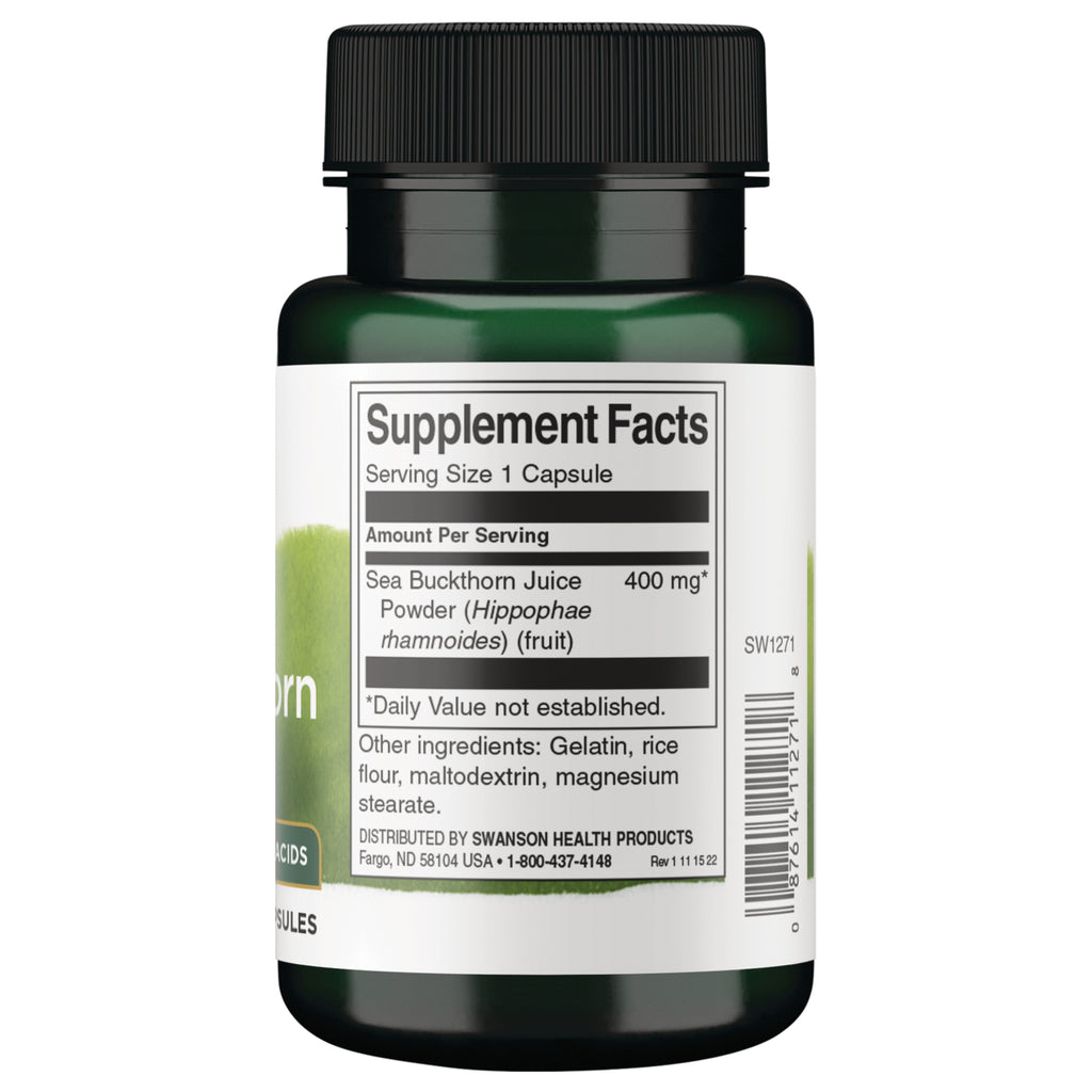SW1271 | Back label with Supplement Facts - Thumbnail