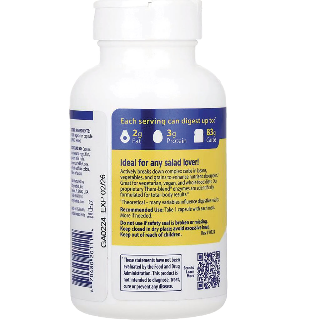 EMD025 | bottle back infographic showing digestible macros 2g fat, 3g protein, 83g carbs and Ideal for any salad lover text - Thumbnail