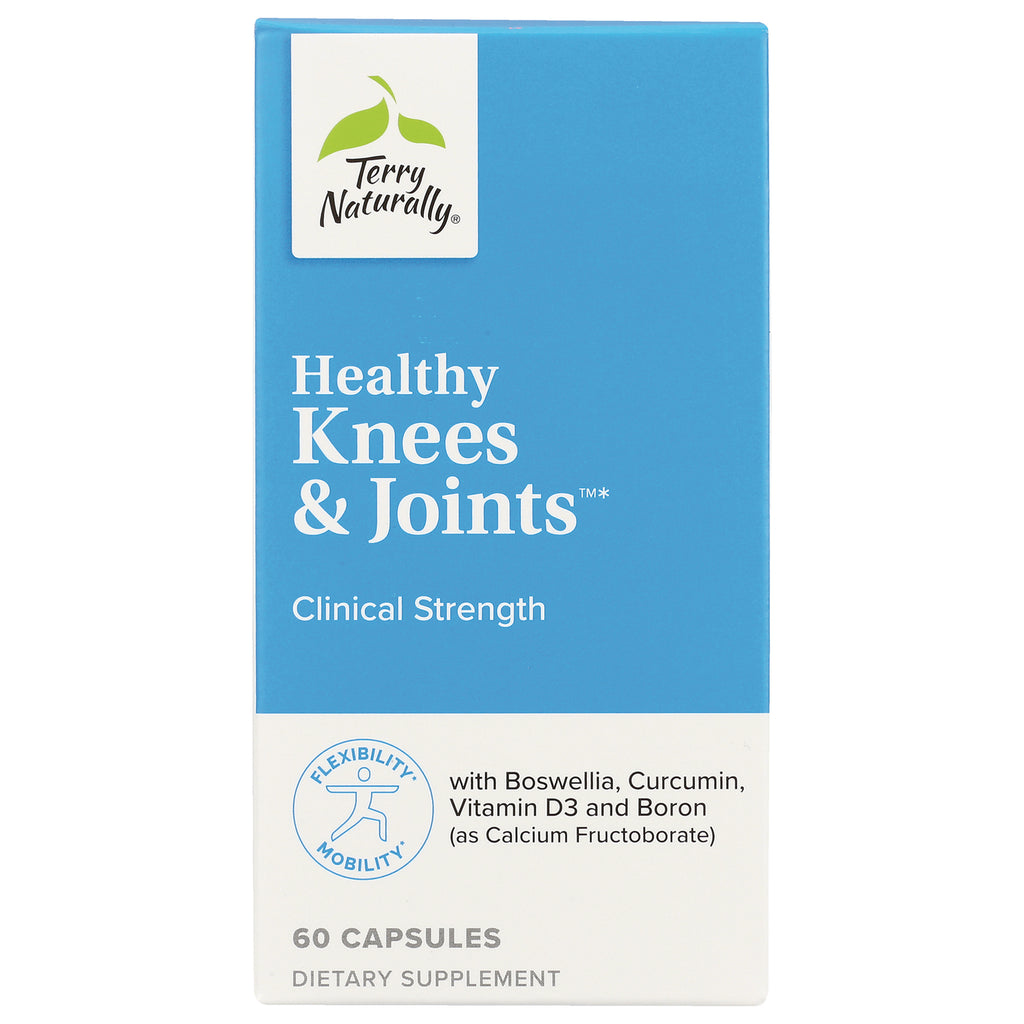 EUR027 | Terry Naturally Healthy Knees & Joints clinical strength supplement box front 60 capsules - Thumbnail