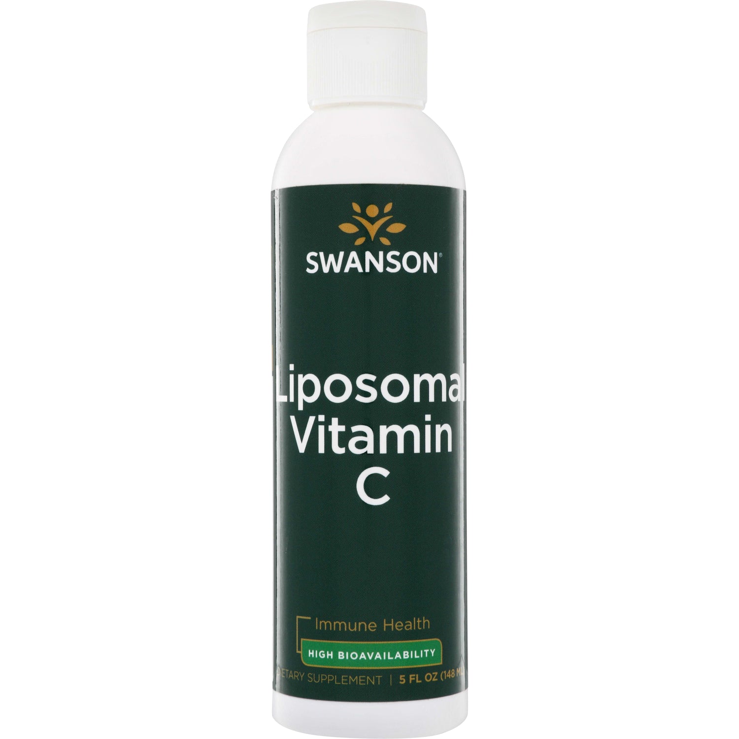 SWU904 | Swanson Liposomal Vitamin C, 5 fl oz bottle front showing Immune Health and High Bioavailability