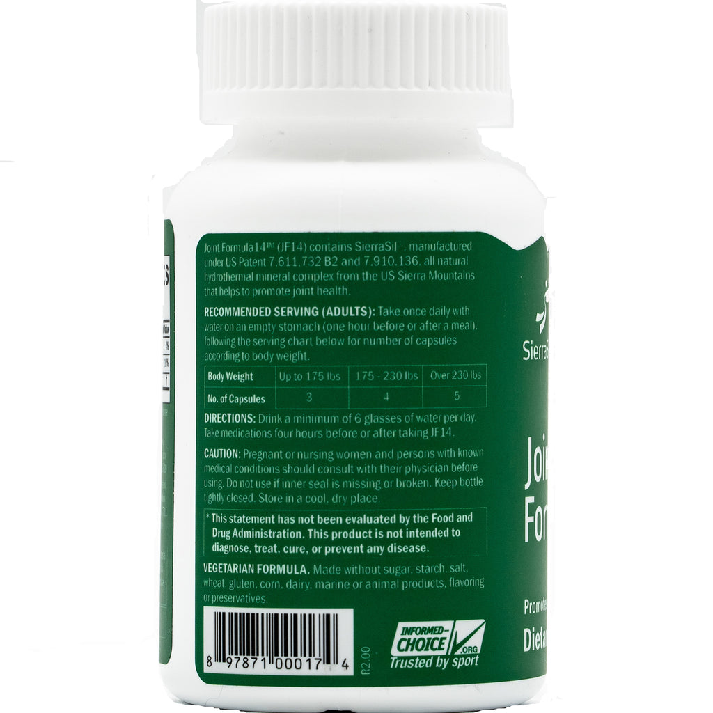 SIL001 | back label with recommended serving directions, caution text, and barcode - Thumbnail