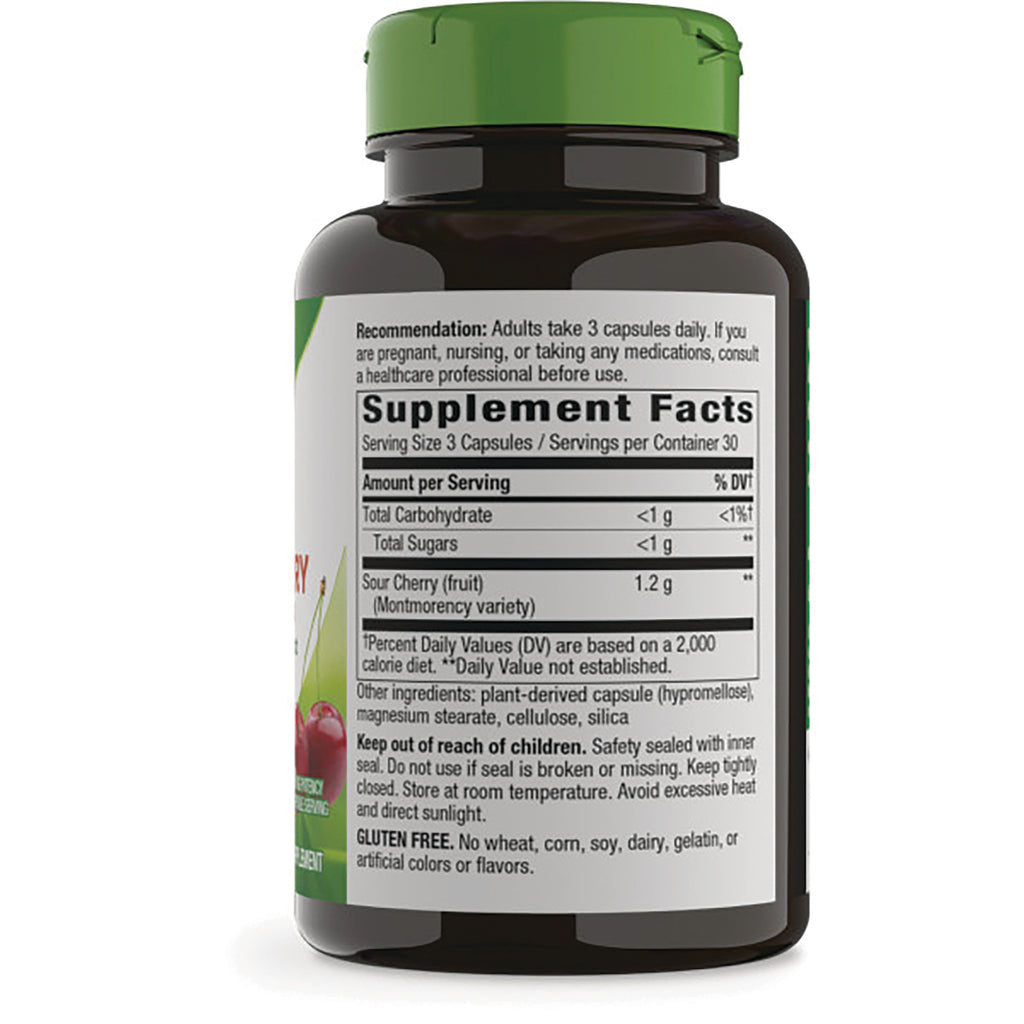 ET436 | bottle back label showing Supplement Facts, serving size 3 capsules, ingredient list, safety instructions and gluten free statement - Thumbnail