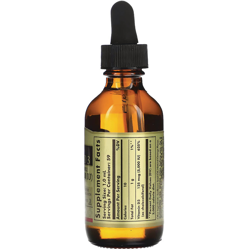 SLG315 | amber dropper bottle showing Supplement Facts back label and black dropper cap - Thumbnail