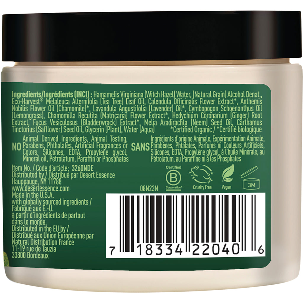 DST024 | Back label showing ingredients list, certification icons, and barcode - Thumbnail
