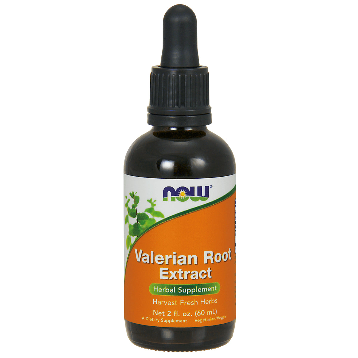 NWF993 | amber dropper bottle labeled Valerian Root Extract herbal supplement, 2 fl oz