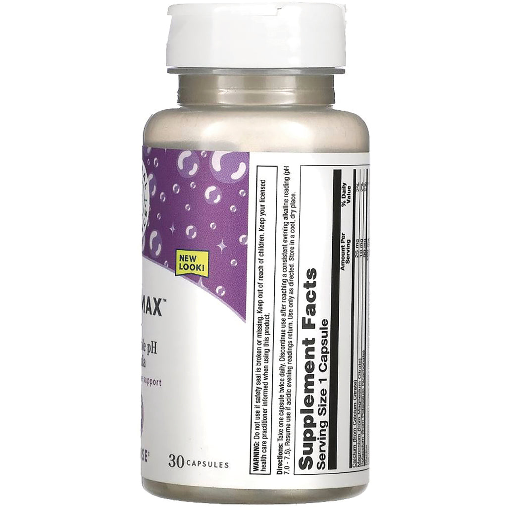 NBL017 | back of white supplement bottle showing supplement facts panel, serving size 1 capsule and purple label labeled NEW LOOK! - Thumbnail