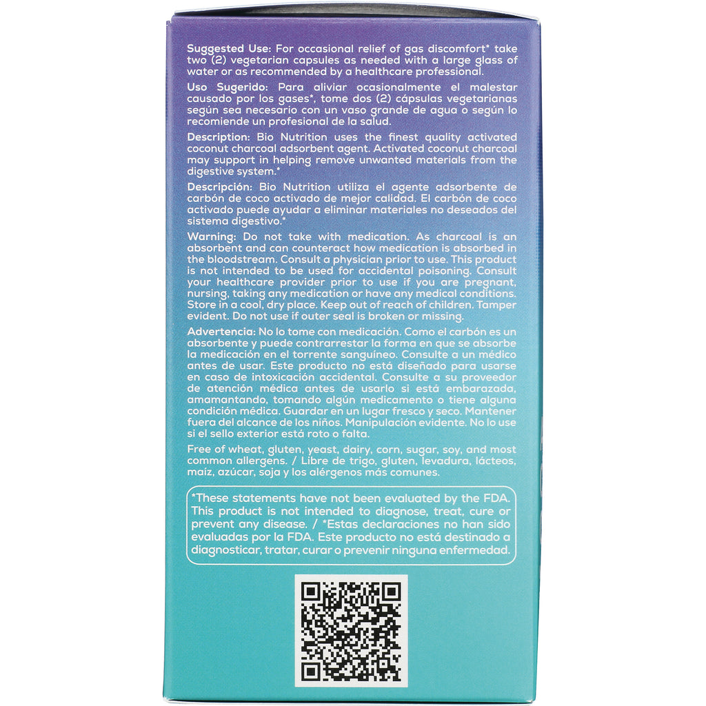 BNN060 | Back label with usage directions, warnings, bilingual text and QR code on teal box - Thumbnail
