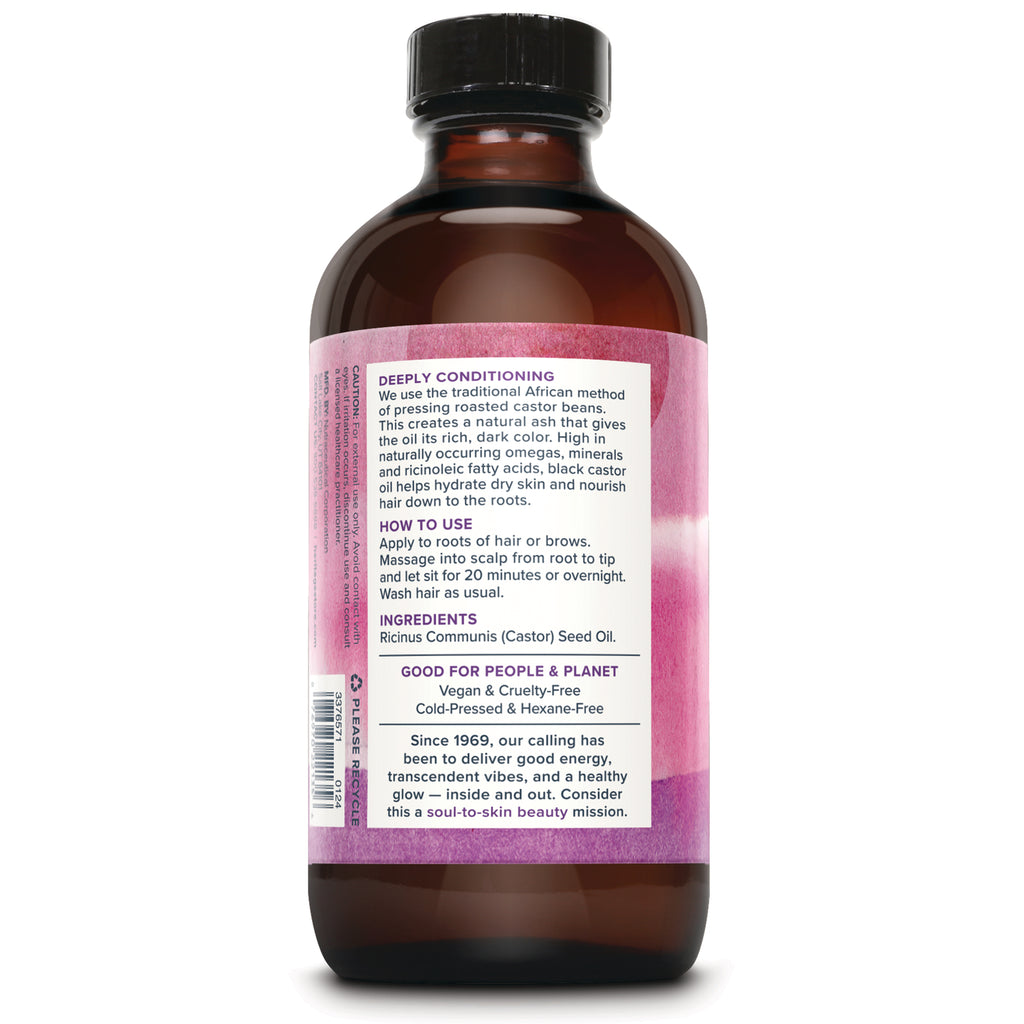 HTG104 | Back label of brown bottle showing directions, ingredients, and vegan and cruelty-free claims - Thumbnail