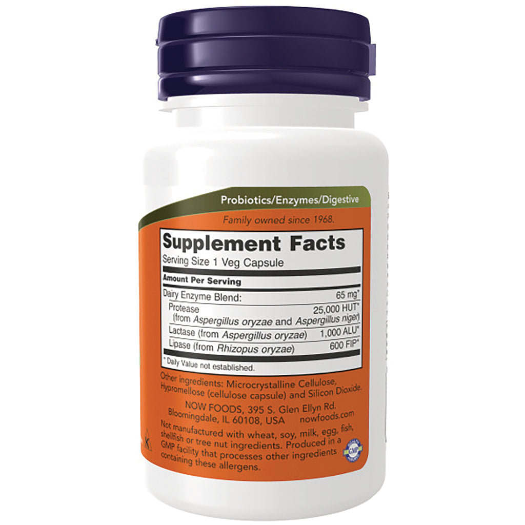 NWF670 | back of white supplement bottle showing Supplement Facts panel and ingredient list - Thumbnail
