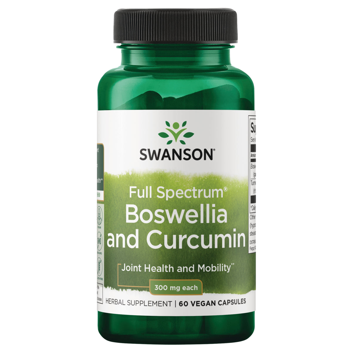 SW1320 | Swanson Full Spectrum Boswellia and Curcumin, 300 mg each, 60 capsules