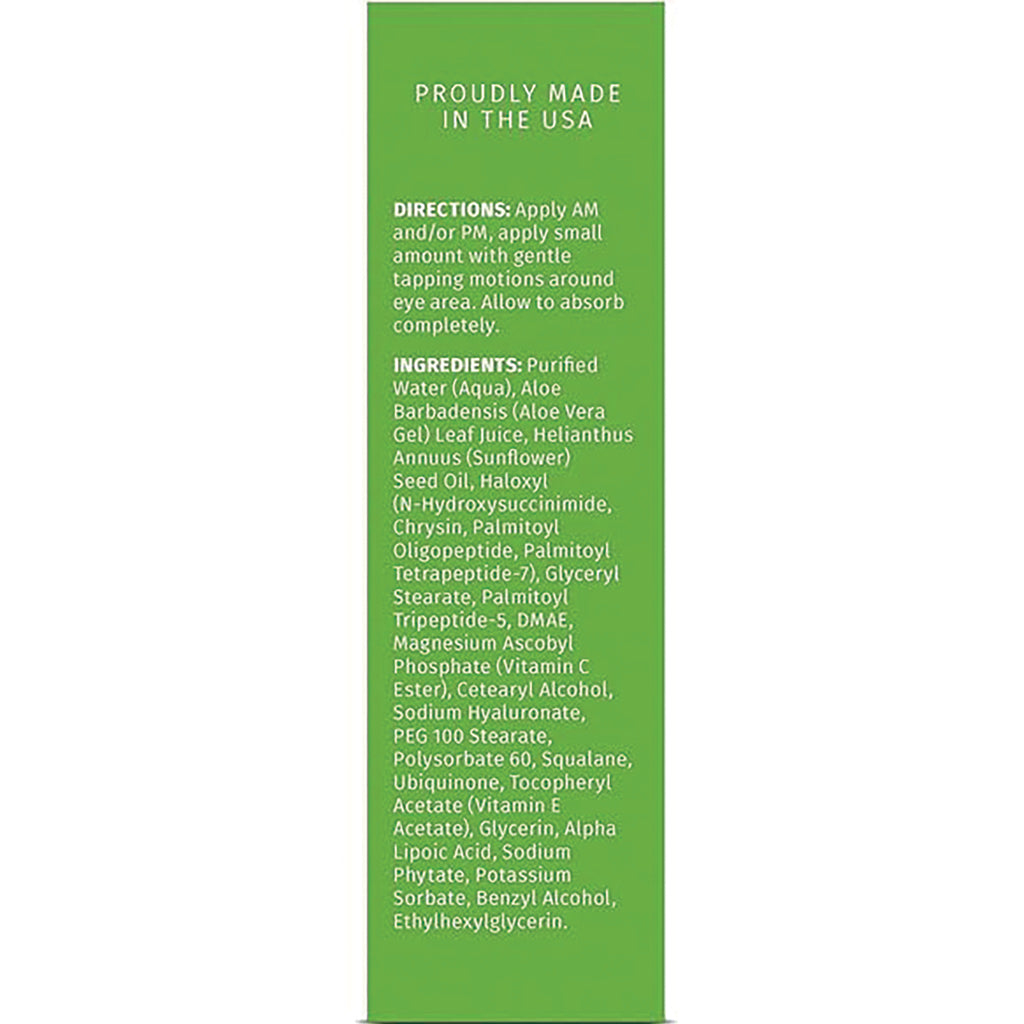 RV025 | green back panel with directions, ingredients list and text Proudly Made in the USA - Thumbnail